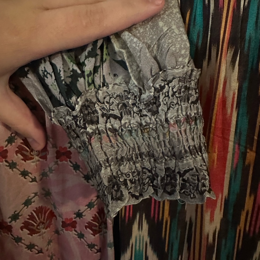 Anthropologie Floral Patchwork Maxi Dress - Picture 6 of 9
